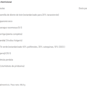 DIURETIC TABLA