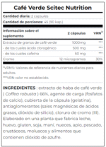 SCITEC NUTRITION GREEN COFFEE COMPLEX 90 CAPS - Imagen 2