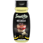 salsa zero sabor chocolate blanco servivita 320 ml Photoroom