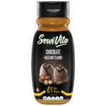 salsa zero sabor chocolate y sabor avellana servivita 320 ml Photoroom
