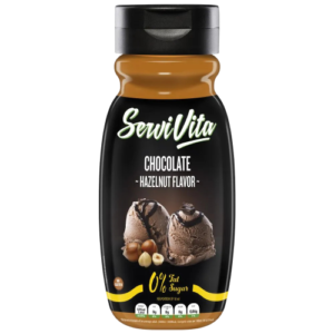 salsa zero sabor chocolate y sabor avellana servivita 320 ml Photoroom